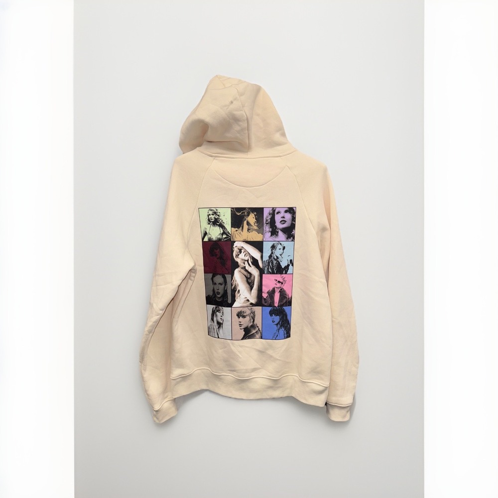 Taylor Swift 2023 The Eras‎ Tour Beige Hoodie Size S NWOT